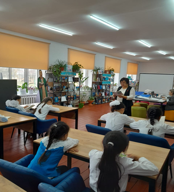 «Ыбырай Алтынсарин әңгімелері» дауыстап кітап оқу сағаты туралы мәлімет